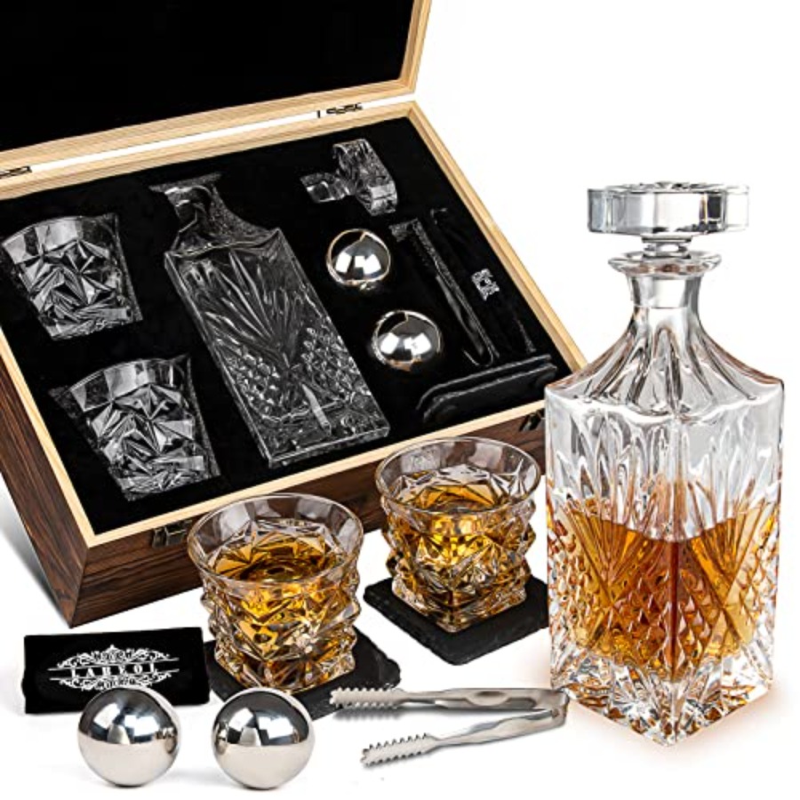 Whiskey Stone Set - Whiskey Decanter Set Whiskey Stones Gift