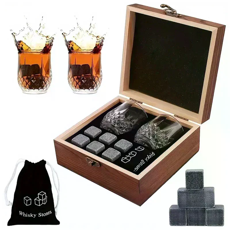 Whiskey Stone Set - Father'S Day Gift For Men Whiskey