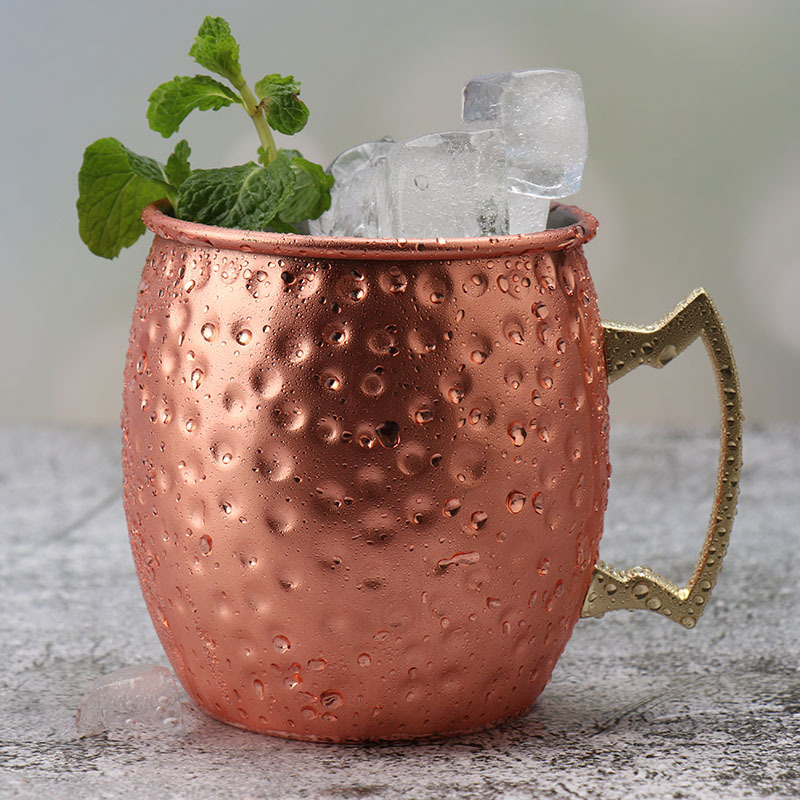 Wine With Beer Cocktail - Steel Moscow Mule Mug Plated Beer
