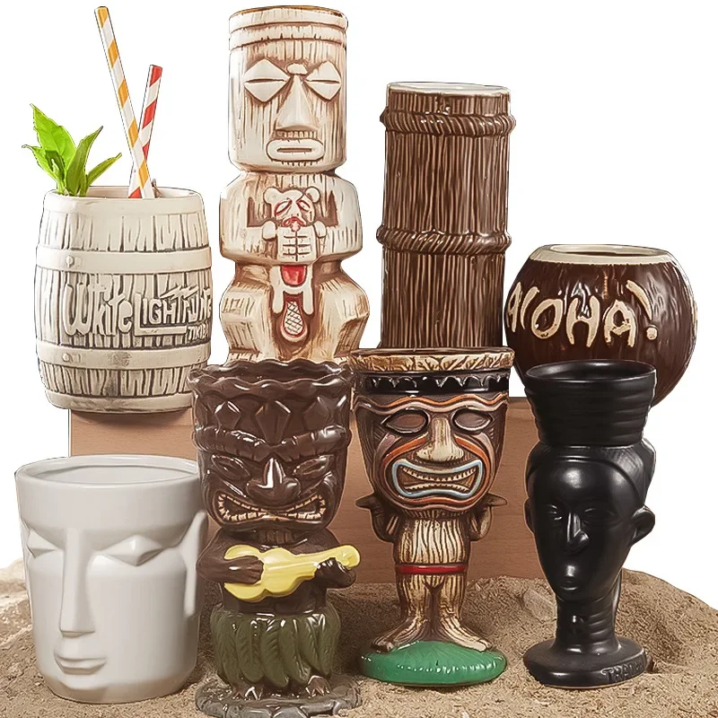 60 Type Hawaiian Tiki Mug Cera - Wine With Beer Cocktail recensione e prezzo