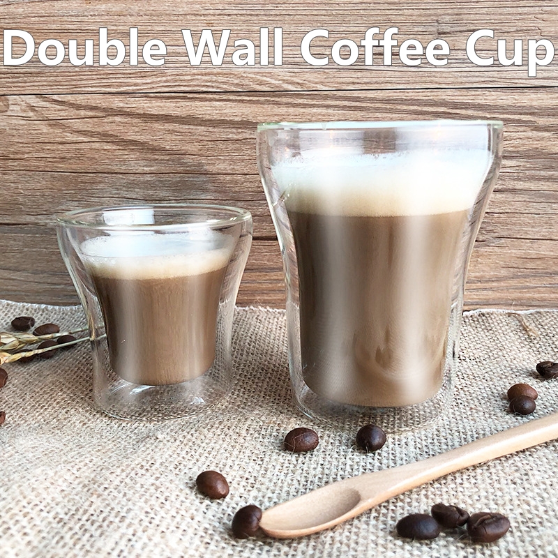 100/200/250ml Double Wall Glas - Wine Beer Coffee Drink recensione e prezzo