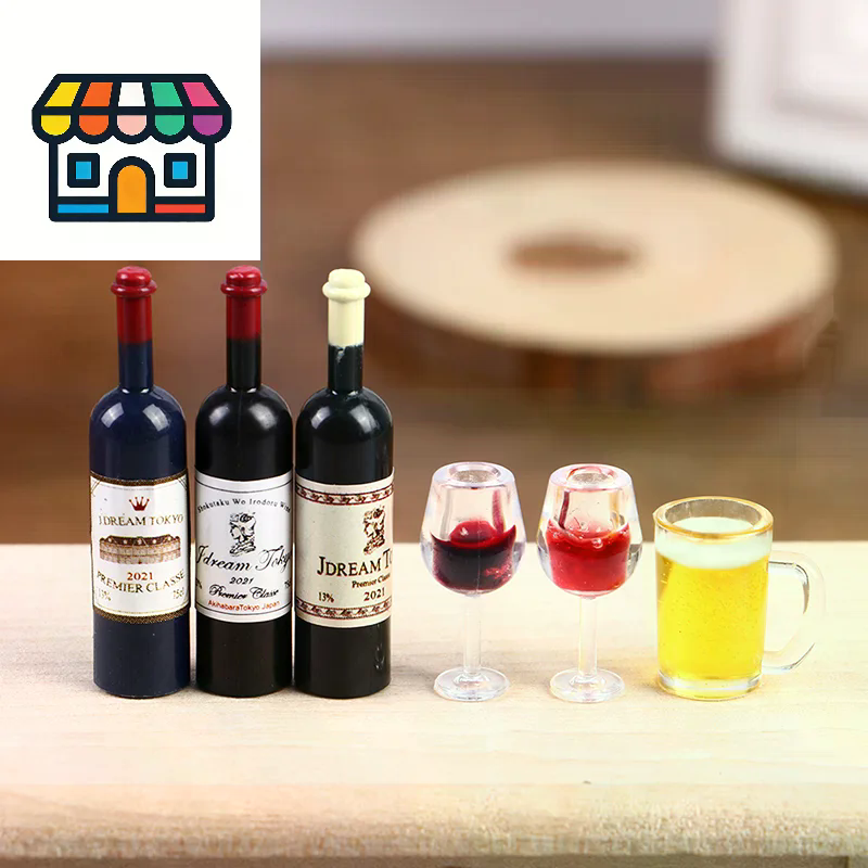 5Pcs 1:12 Dollhouse Miniature  - Wine Beer Europe recensione e prezzo