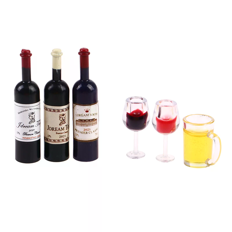 5Pcs 1:12 Dollhouse Miniature  - Wine Beer Europe recensione e prezzo