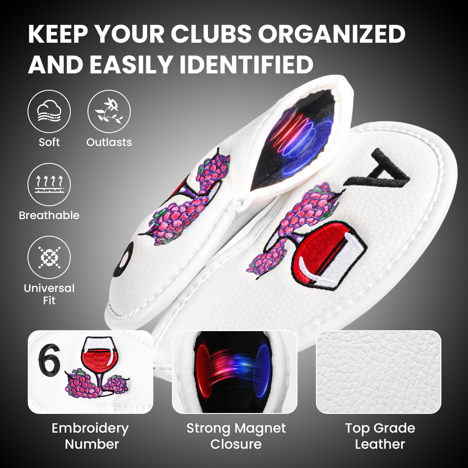 Magnetic Golf Club Head Covers - Wine & Beer Unlimited Spirits Photos recensione e prezzo