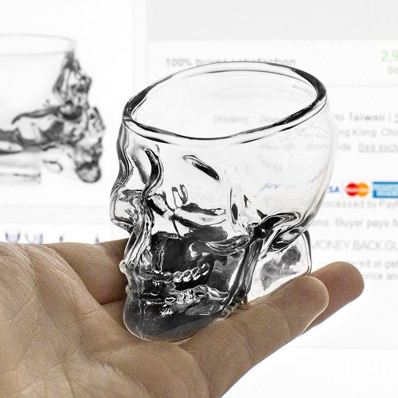 Creative Glass Skull Beer Mug  - Wine To Beer To Liquor recensione e prezzo