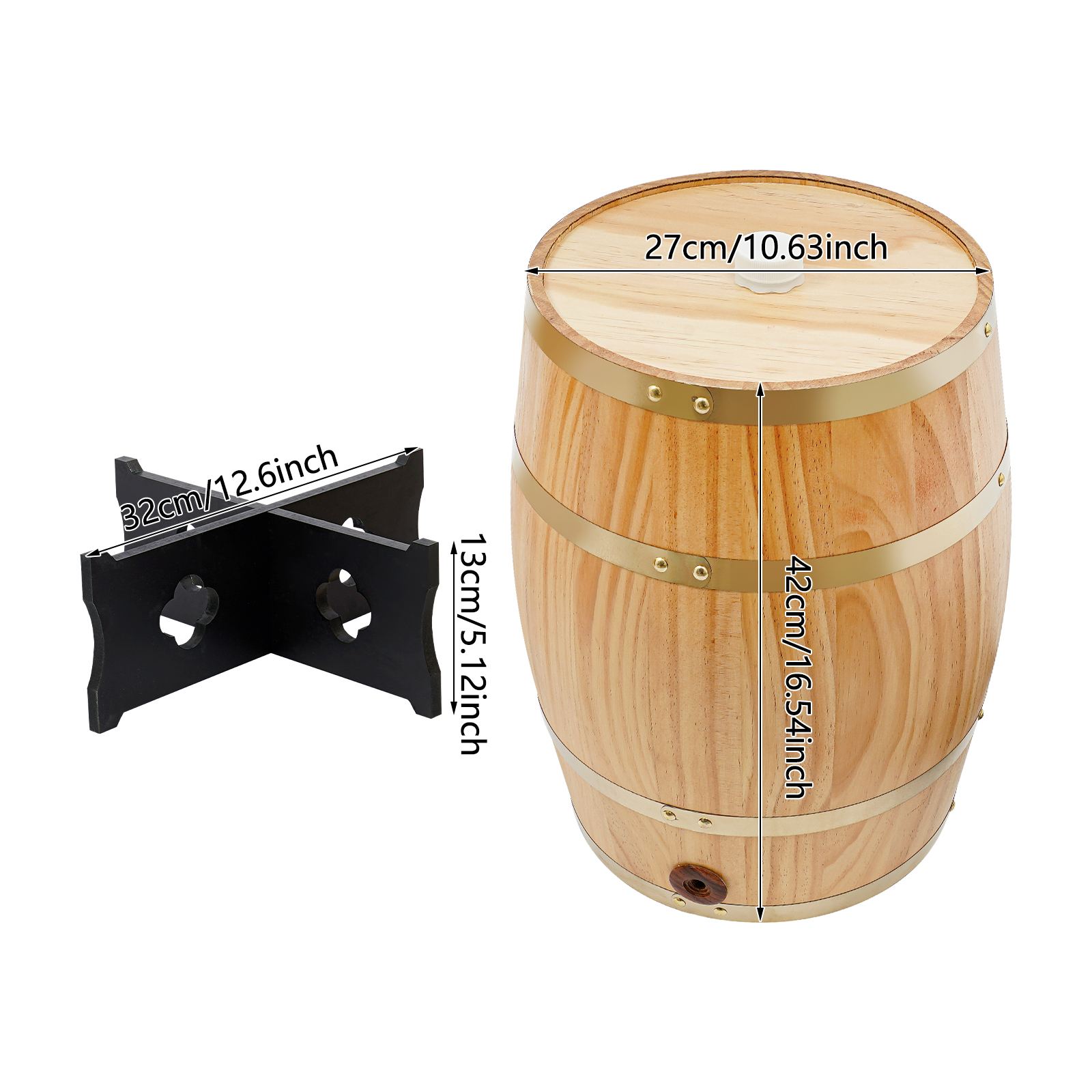 20L/5.28Gal Wood Color Wine Ba - Wine In Beer Store recensione e prezzo