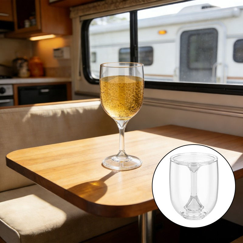 RV Portable Wine Glass Goblet  - Wine & Beer Unlimited Spirits Photos recensione e prezzo