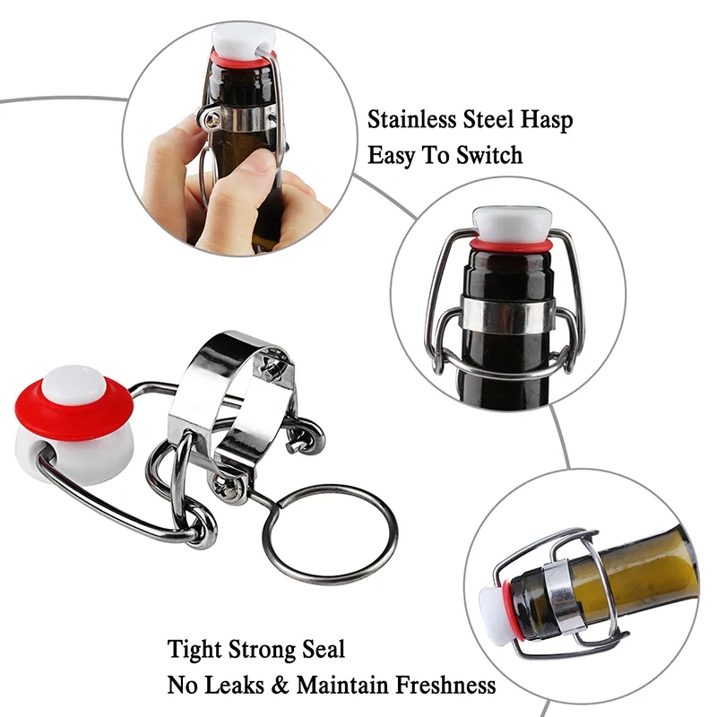 Flip Top Cap Stopper Swing Top - Wine Root Beer recensione e prezzo