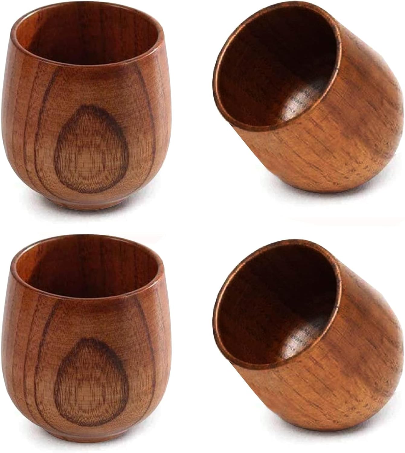 Wooden Tea Cups Top Grade Natu - Wine Beer Coffee Drink recensione e prezzo