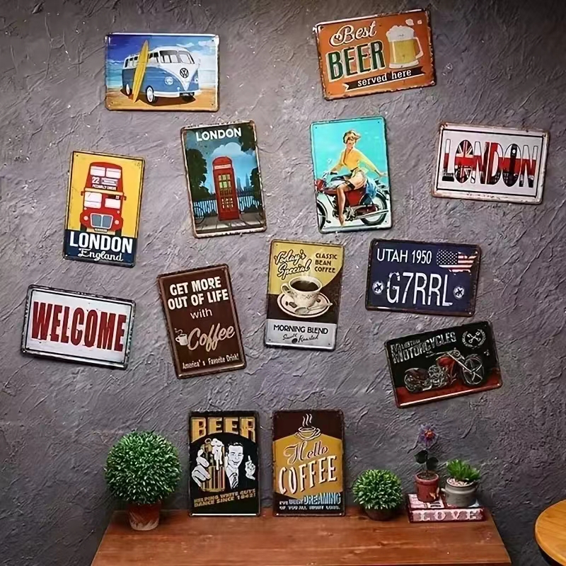 Beer Wine Retro Style Poster H - Wine Beer Europe recensione e prezzo