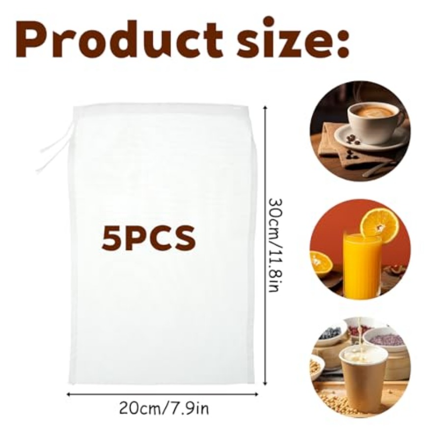 5 Pcs Nylon Brew Bags, Fine Me - Wine X Beer recensione e prezzo