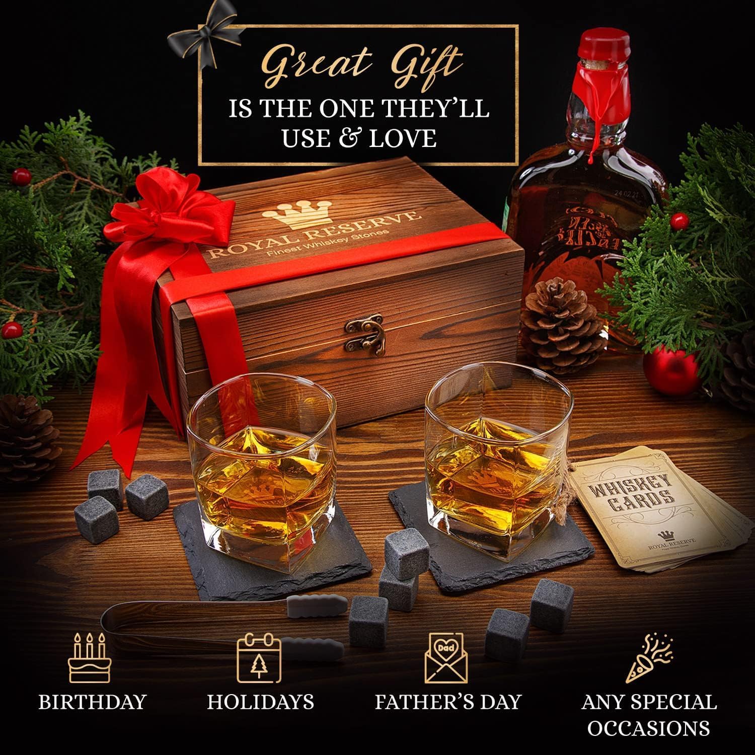 Whiskey Stones Gift Set with G - Whiskey Stone Set recensione e prezzo
