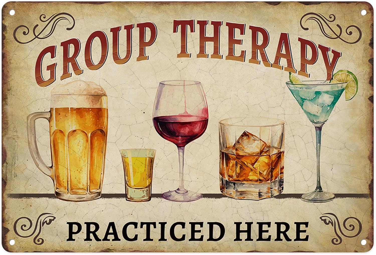 Metal Sign Beer Whiskey Wine V - Wine X Beer recensione e prezzo