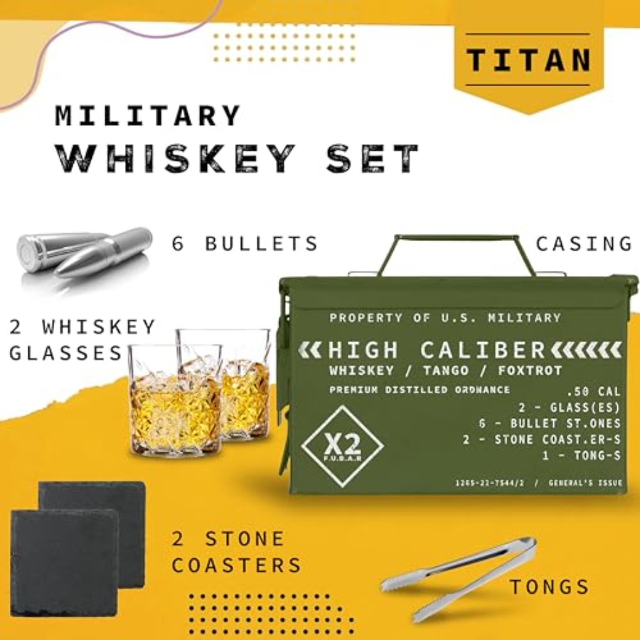 Whiskey Glasses and Stones in  - Whiskey Stone Set recensione e prezzo