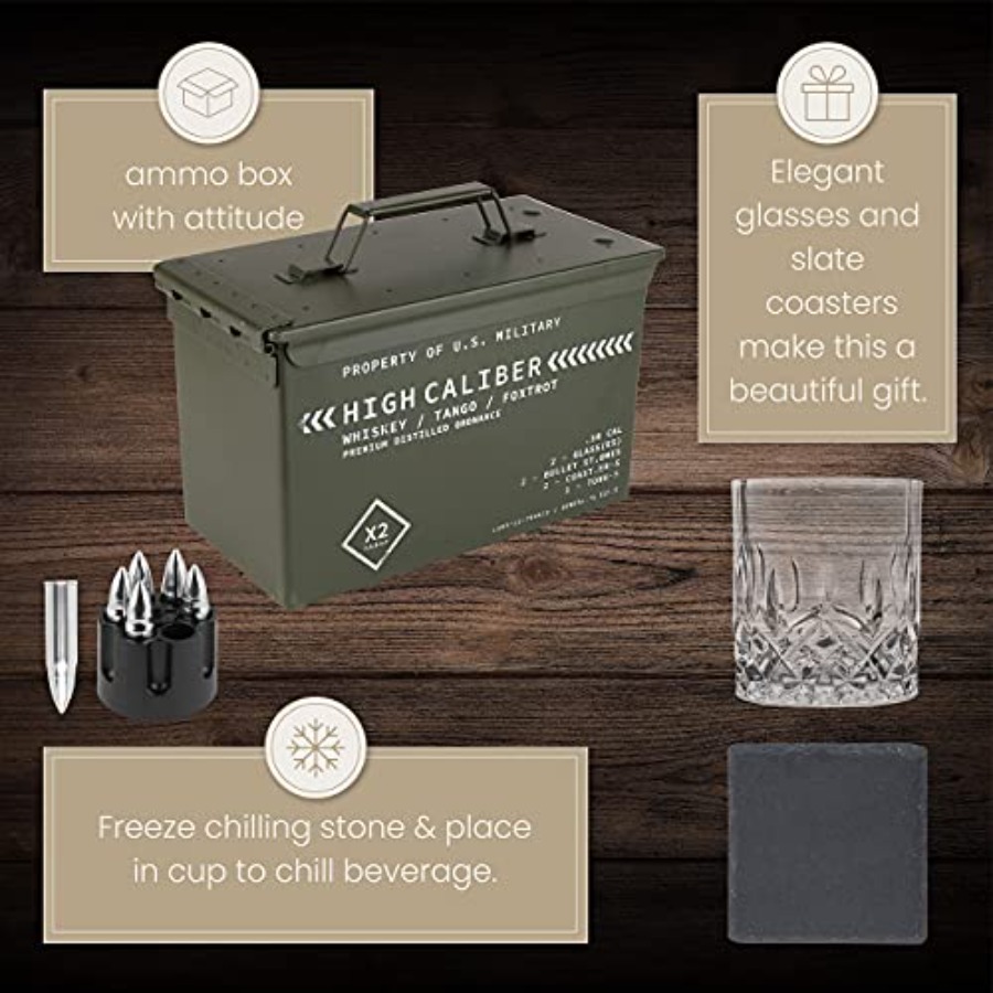 Whiskey Glasses and Stones in  - Whiskey Stone Set recensione e prezzo