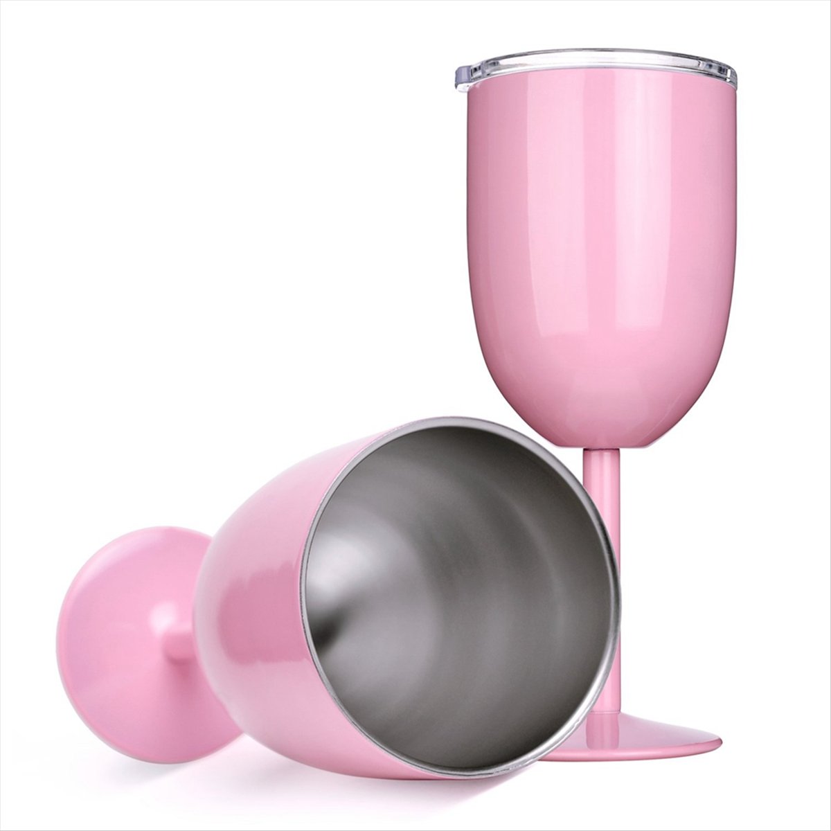 2PCS Insulated Pink Wine Glass - Wine & Beer Unlimited Spirits Photos recensione e prezzo