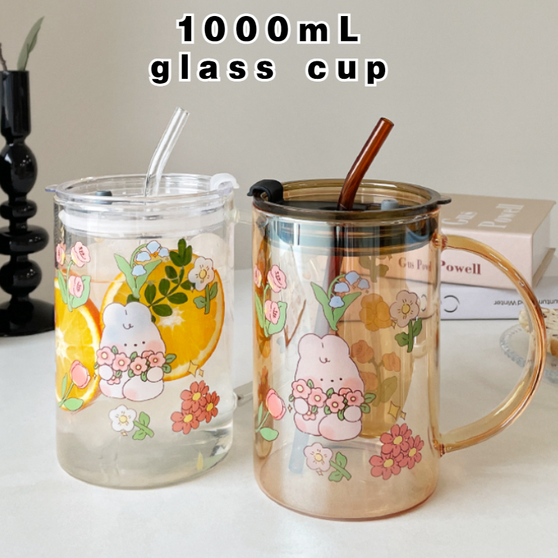 1000ml Cute Bunny Glass Cup Wi - Wine Beer Coffee Drink recensione e prezzo