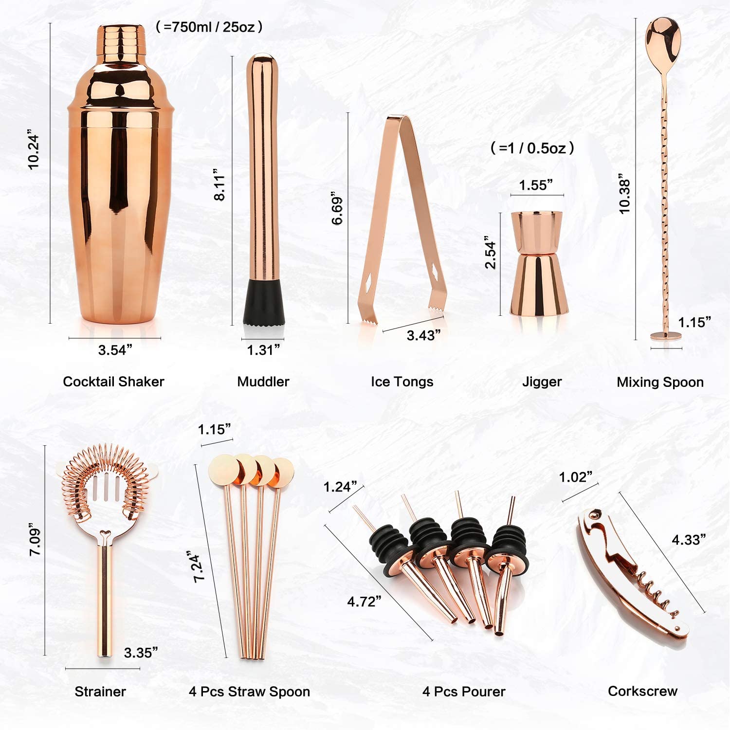 Cocktail Shaker Making Set,16p - Whiskey Stone Set recensione e prezzo