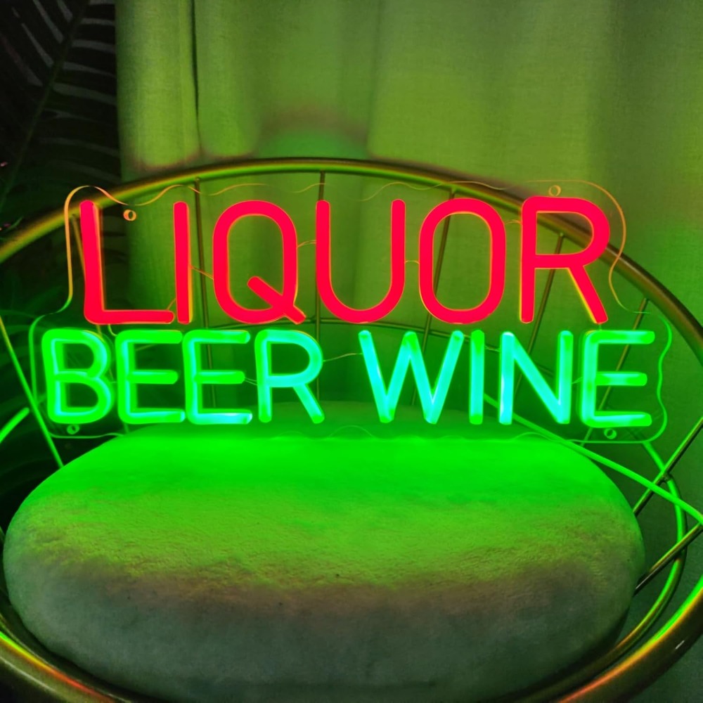 Liquor Beer Wine LED Neon Sign - Wine In Beer Store recensione e prezzo