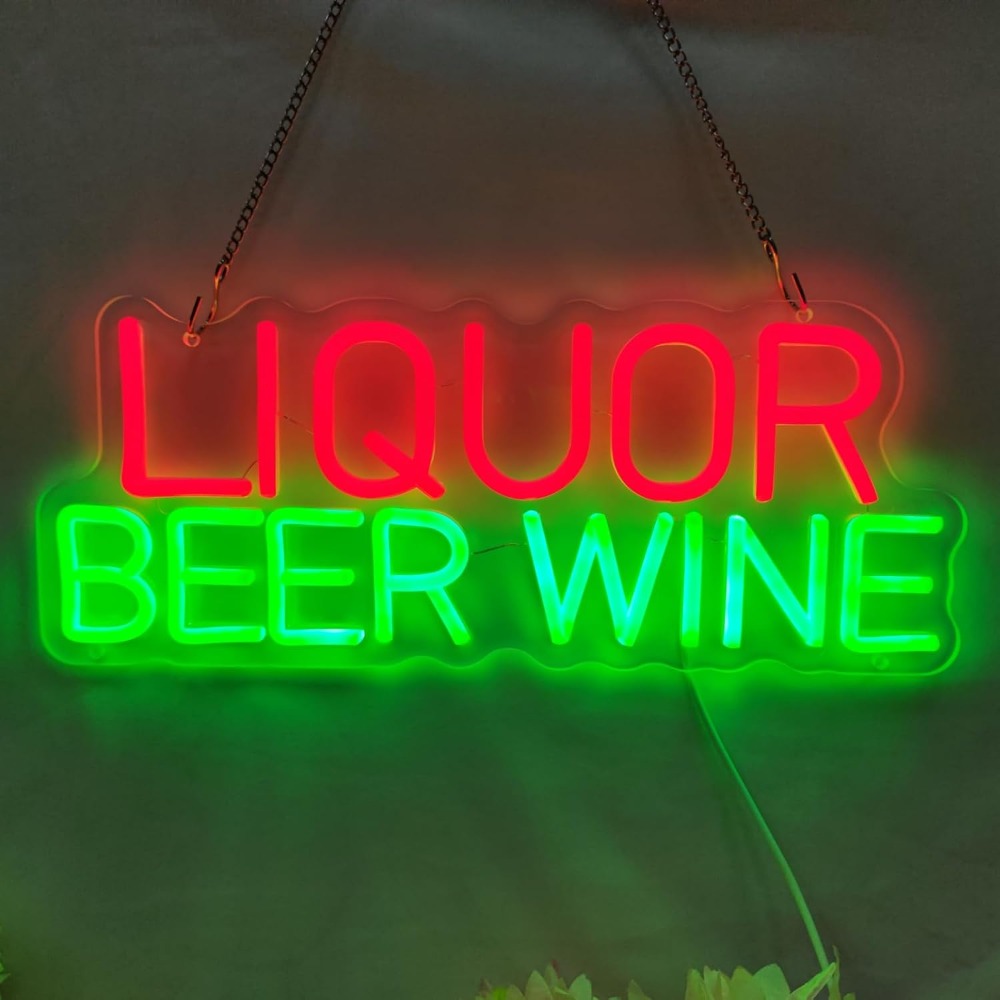 Liquor Beer Wine LED Neon Sign - Wine In Beer Store recensione e prezzo