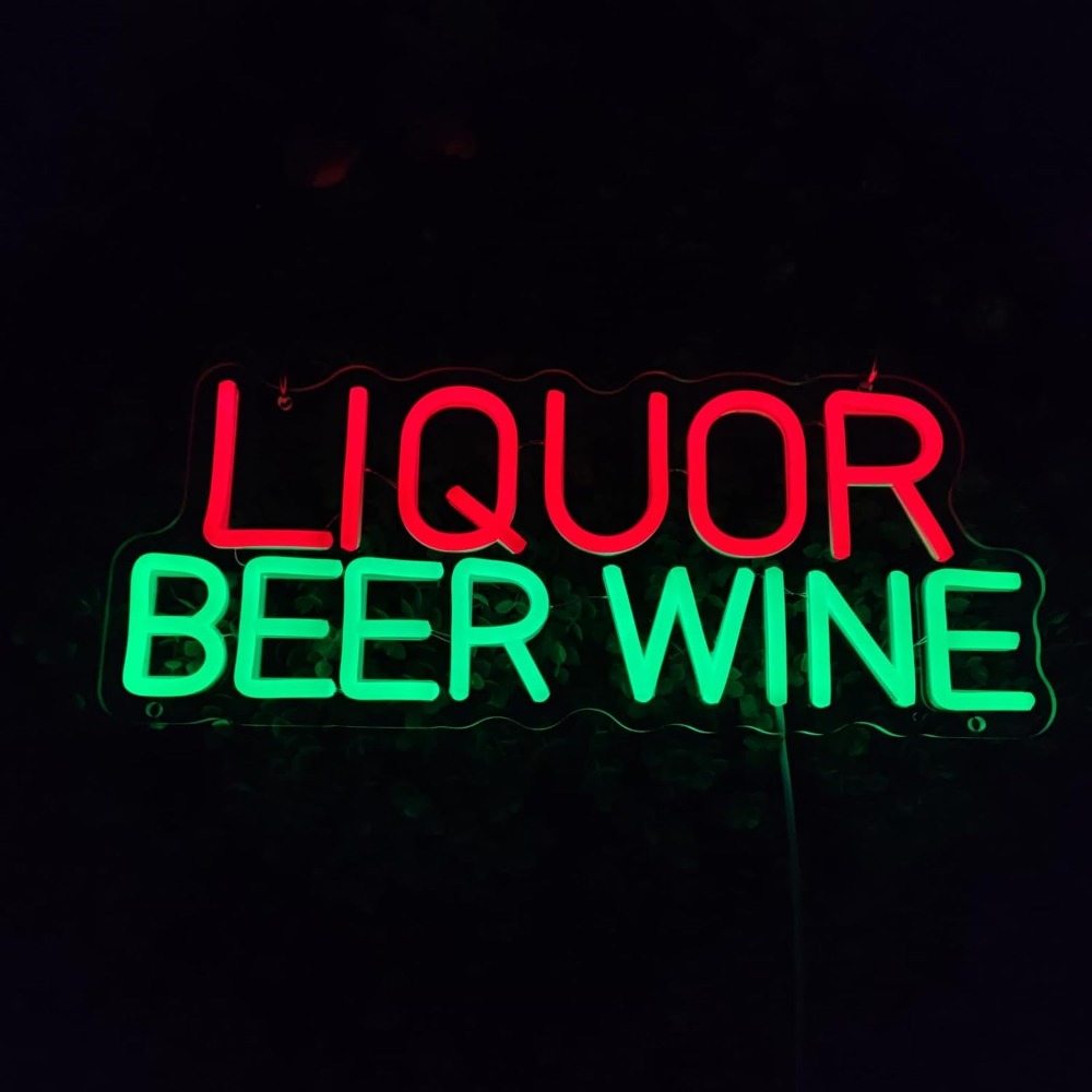 Liquor Beer Wine LED Neon Sign - Wine In Beer Store recensione e prezzo