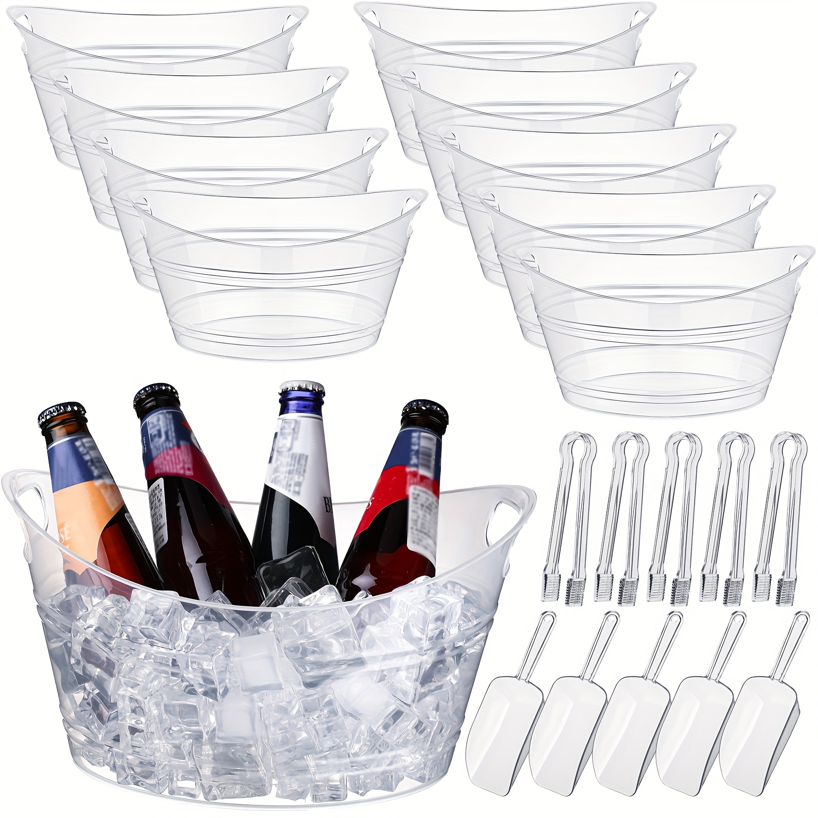 10-Piece Party Ice Bucket Set  - Wine Beer And More recensione e prezzo