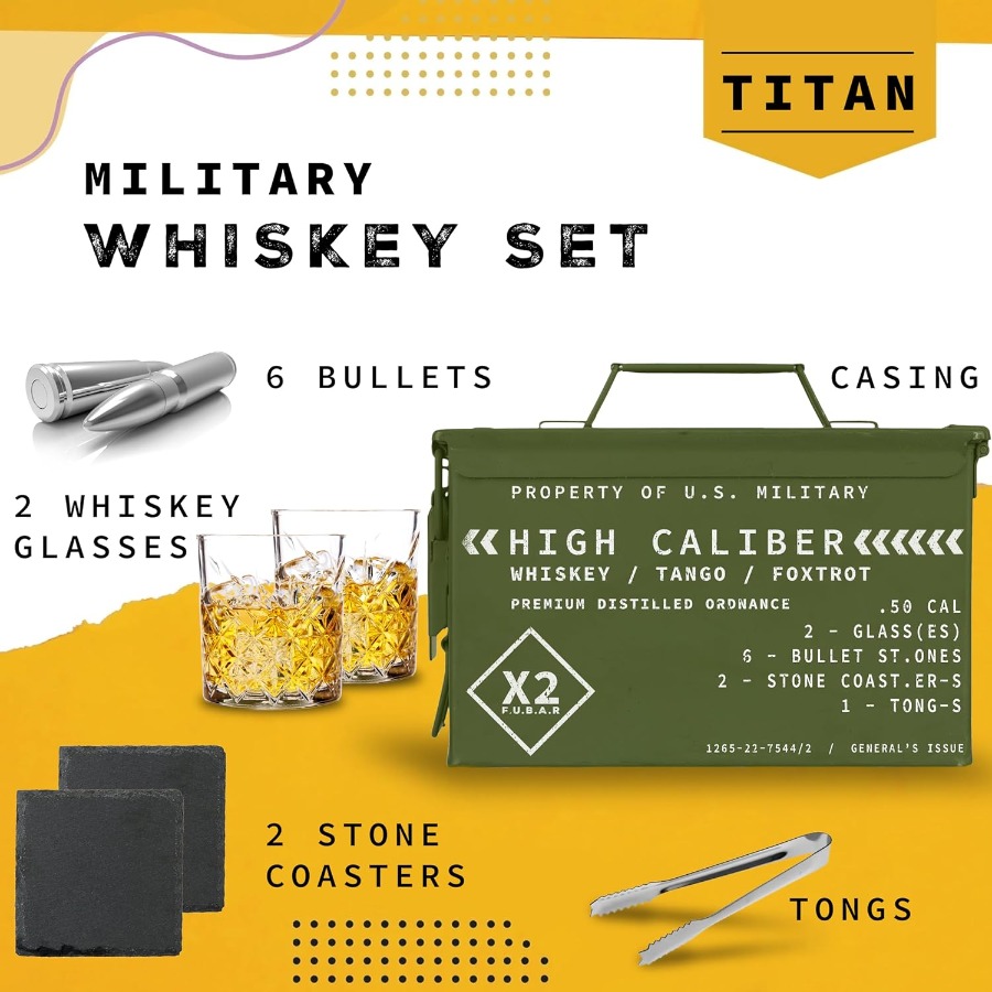 Whiskey Glasses and Stones in  - Whiskey Stone Set recensione e prezzo