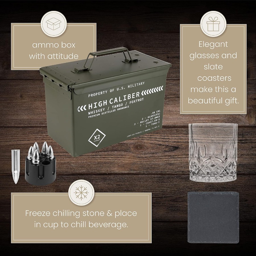 Whiskey Glasses and Stones in  - Whiskey Stone Set recensione e prezzo