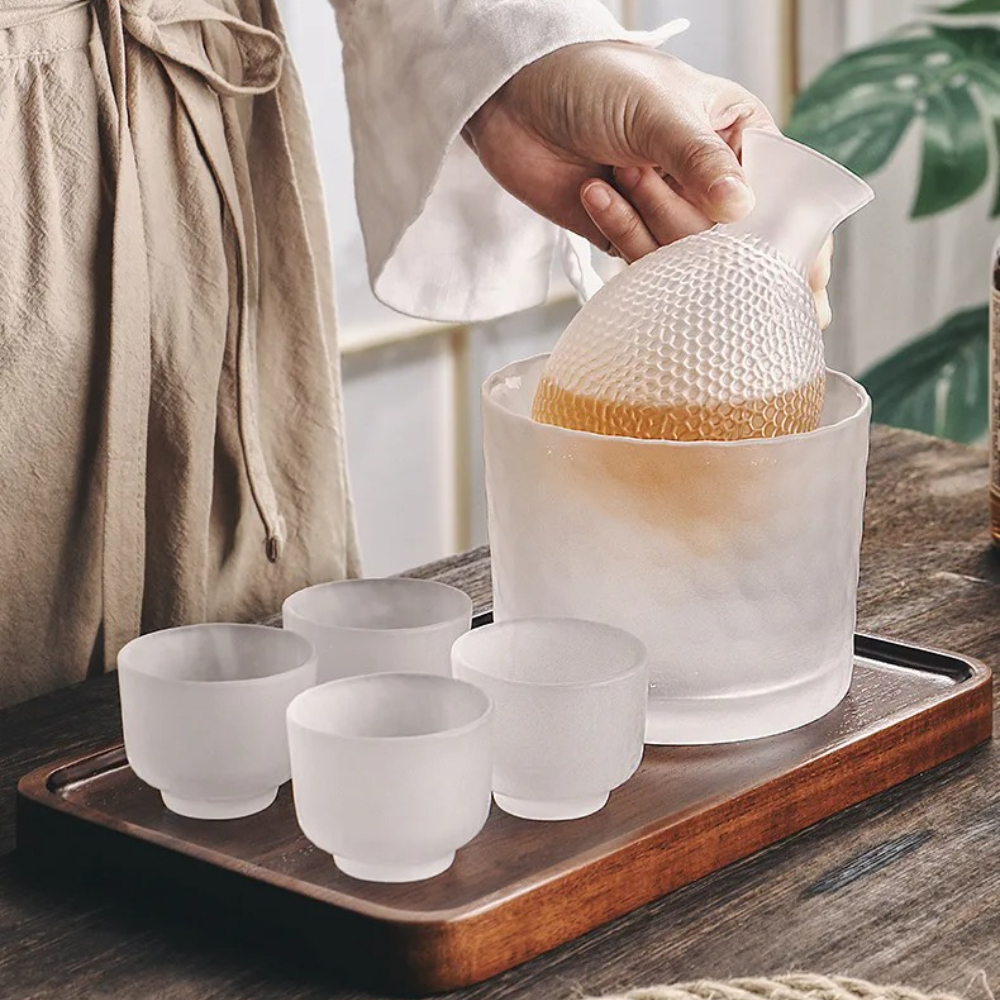 Japanese Glass Bar Sets Glass  - Whiskey Stone Set recensione e prezzo