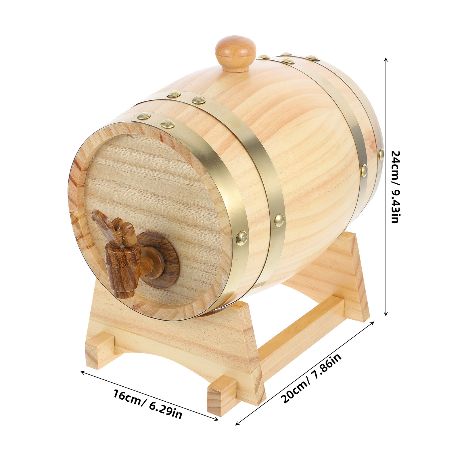 1Set Solid Wood Wine Barrel fo - Wine In Beer Store recensione e prezzo