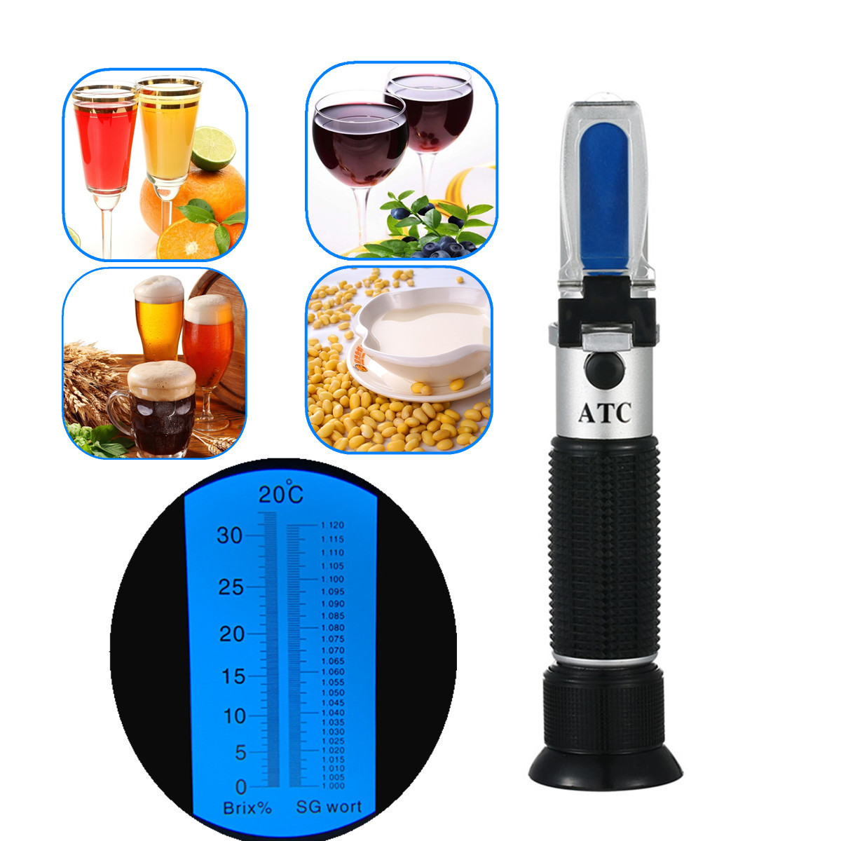 Refractometer 0-32% Brix Beer  - Wine To Beer To Liquor recensione e prezzo