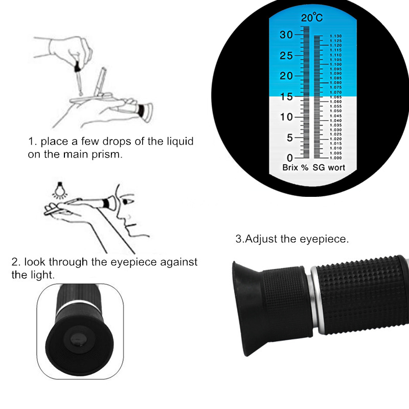 Refractometer 0-32% Brix Beer  - Wine To Beer To Liquor recensione e prezzo