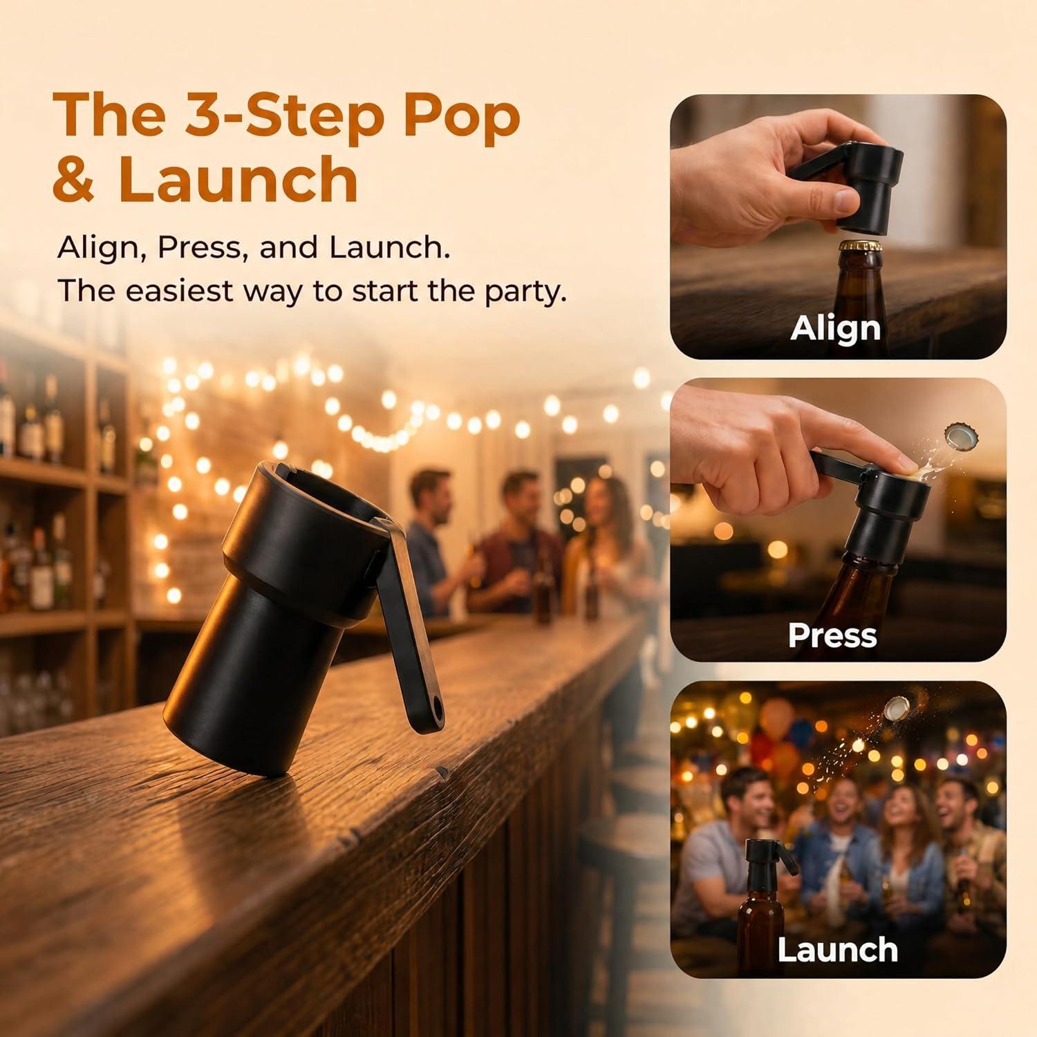 Bottle Opener, Bottle Cap Shoo - Is Wine And Beer Difference recensione e prezzo