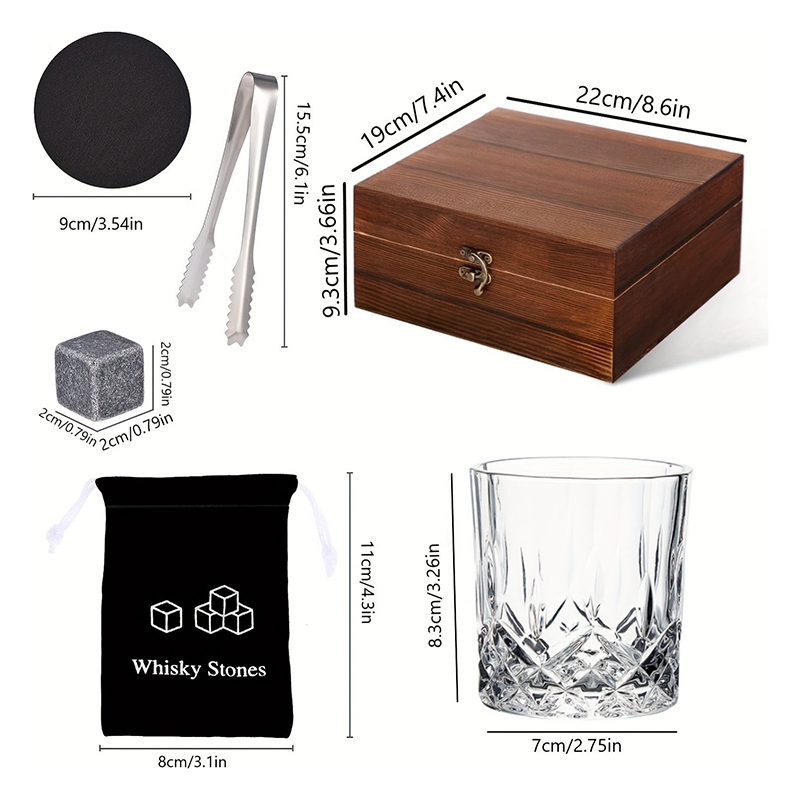 Whiskey Stones Gift Set,8 Whis - Whiskey Stone Set recensione e prezzo