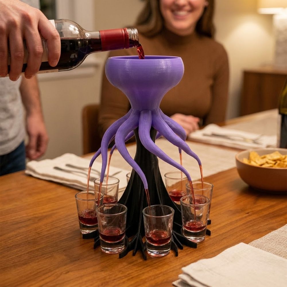 8 Holes 3D Printing Wine Distr - Wine To Beer To Liquor recensione e prezzo
