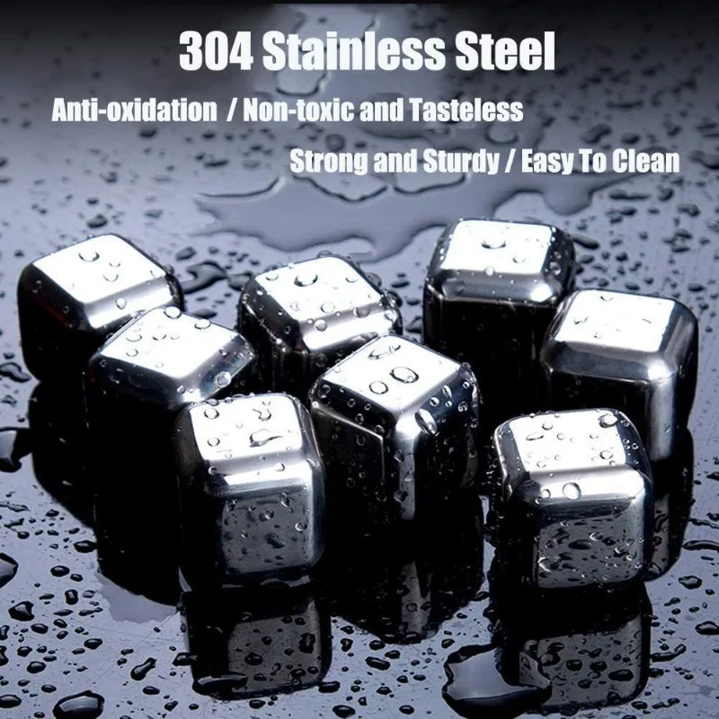 9-Piece Stainless Steel Whiske - Whiskey Stone Set recensione e prezzo