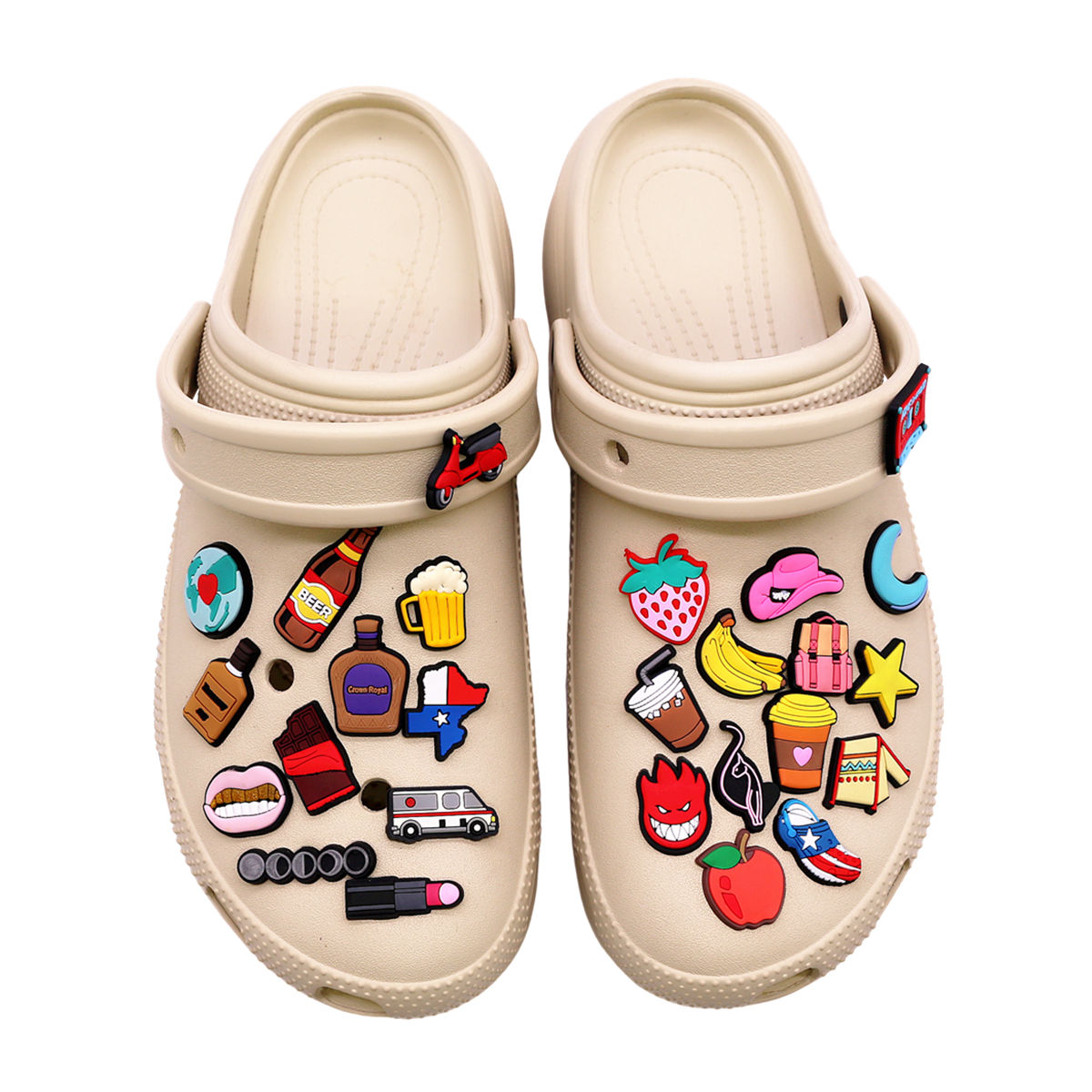 1 Pcs Novelty Shoe Charms Acce - Wine X Beer recensione e prezzo