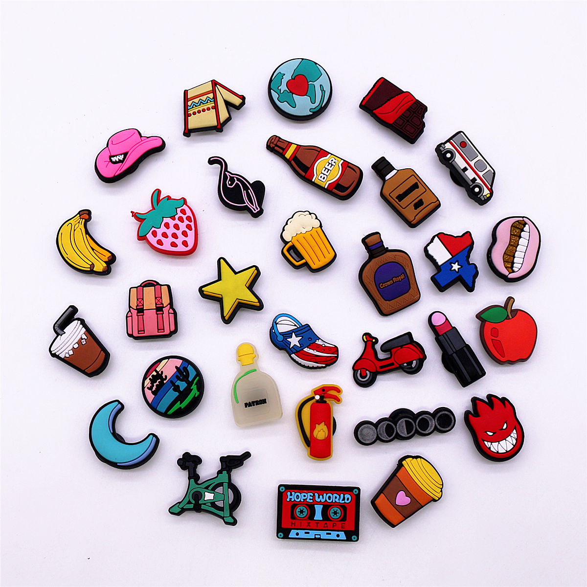 1 Pcs Novelty Shoe Charms Acce - Wine X Beer recensione e prezzo