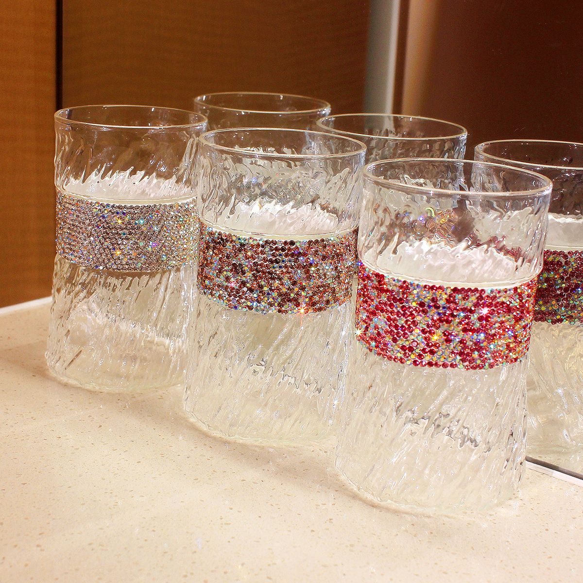410ml Bling Diamond  Glass Cup - Wine Beer Coffee Drink recensione e prezzo