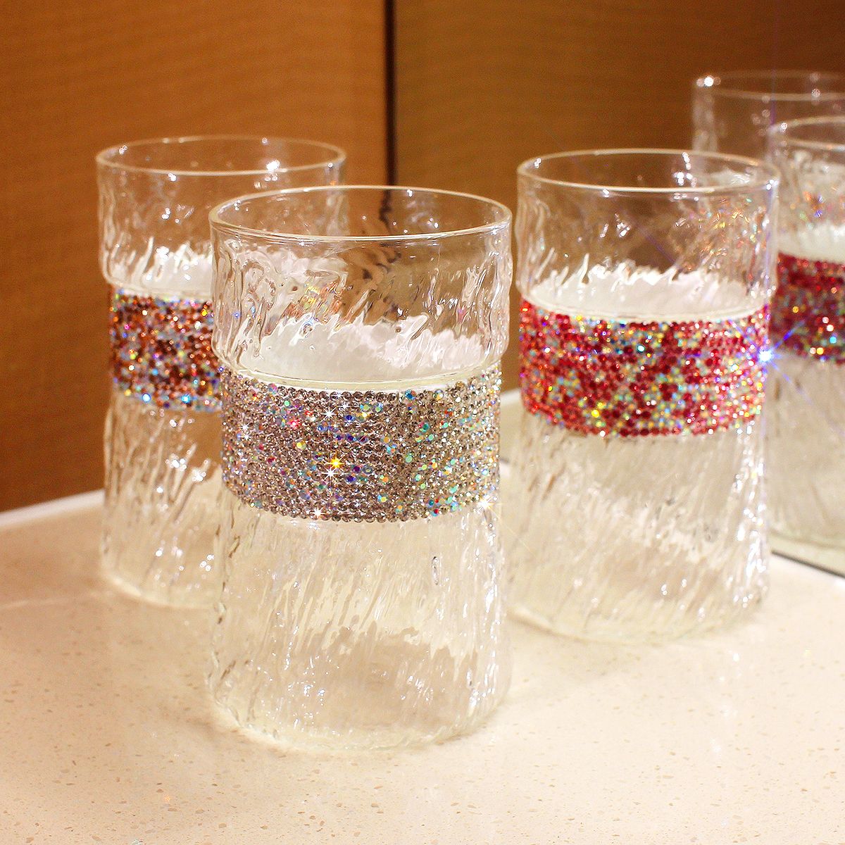 410ml Bling Diamond  Glass Cup - Wine Beer Coffee Drink recensione e prezzo