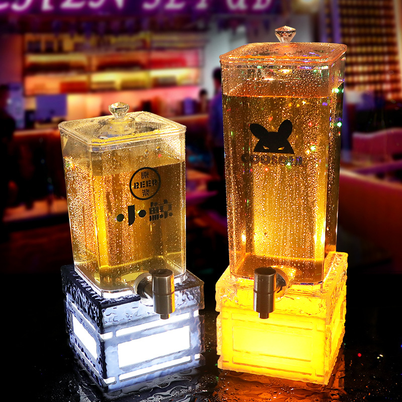 Bar illuminated beer keg with  - Wine To Beer To Liquor recensione e prezzo