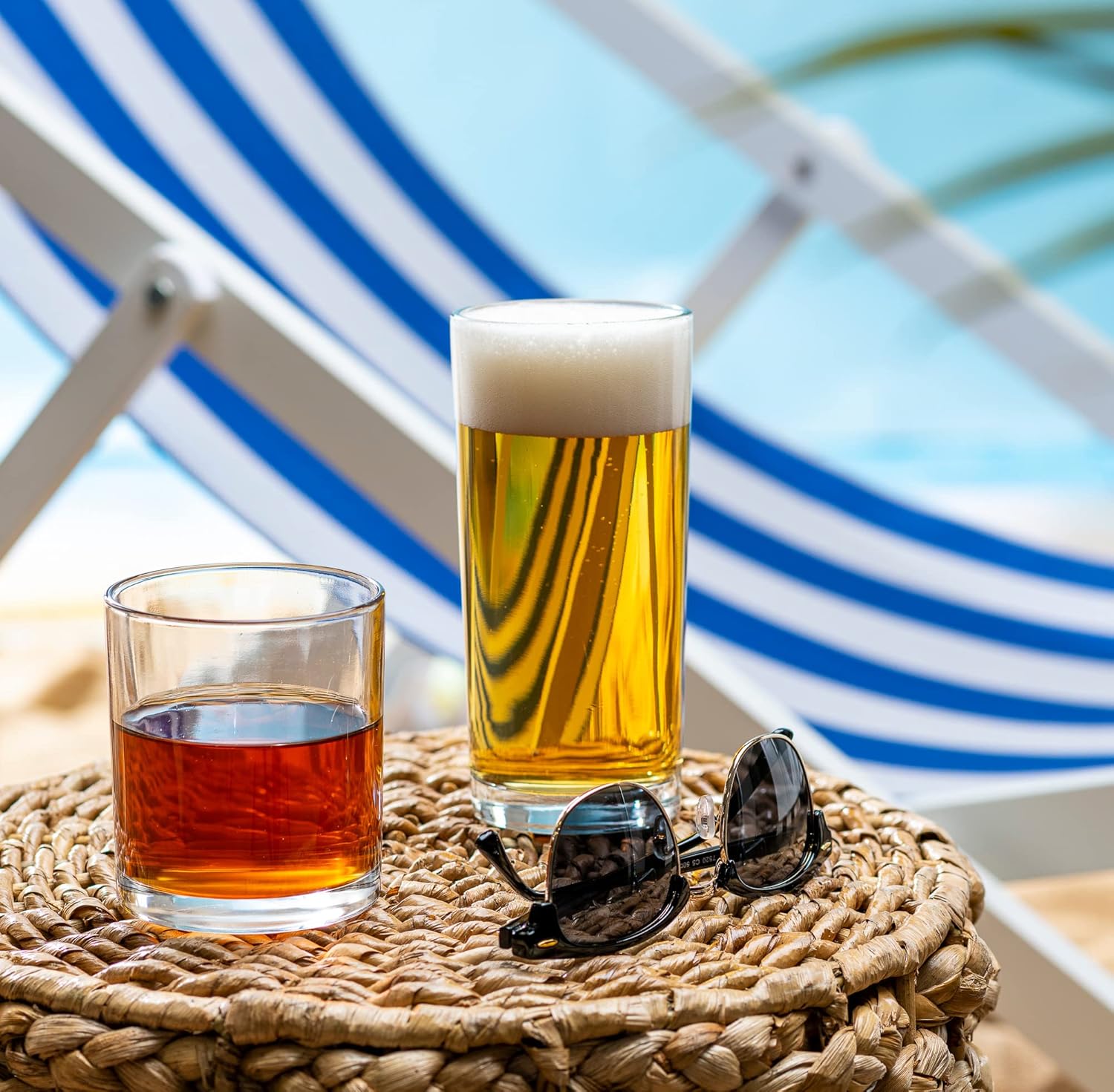 8-Piece Hurricane Glass Set: 4 - Wine With Beer Cocktail recensione e prezzo