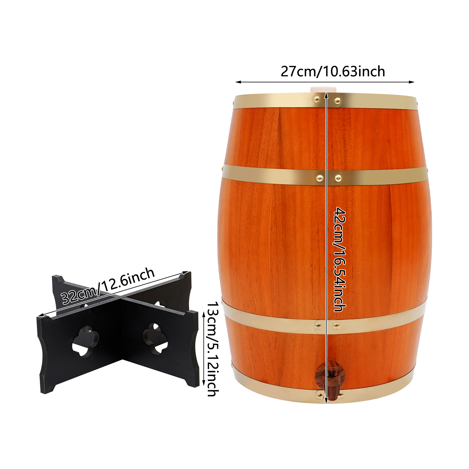 20L/5.28Gal Beige Wine Barrel, - Wine In Beer Store recensione e prezzo