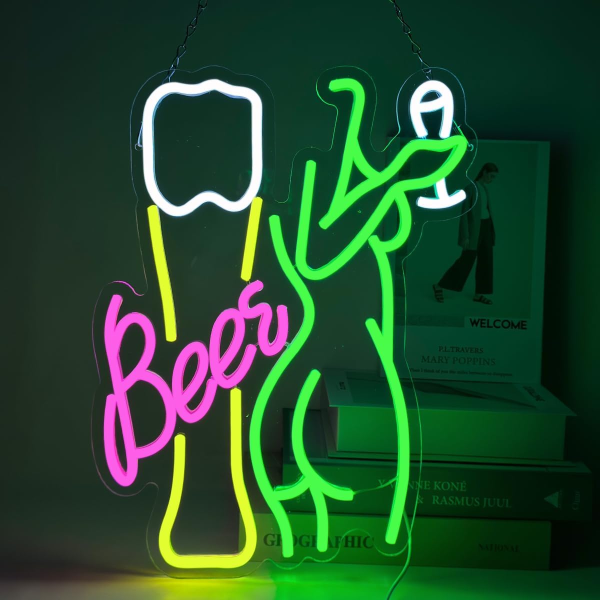 Beer Neon Sign Women's Body Ne - Wine In Beer Store recensione e prezzo