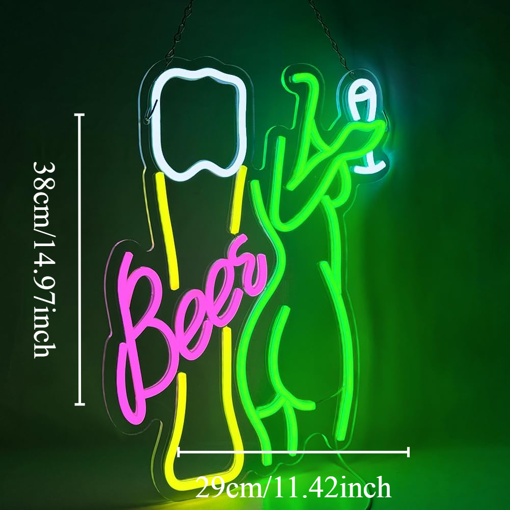 Beer Neon Sign Women's Body Ne - Wine In Beer Store recensione e prezzo