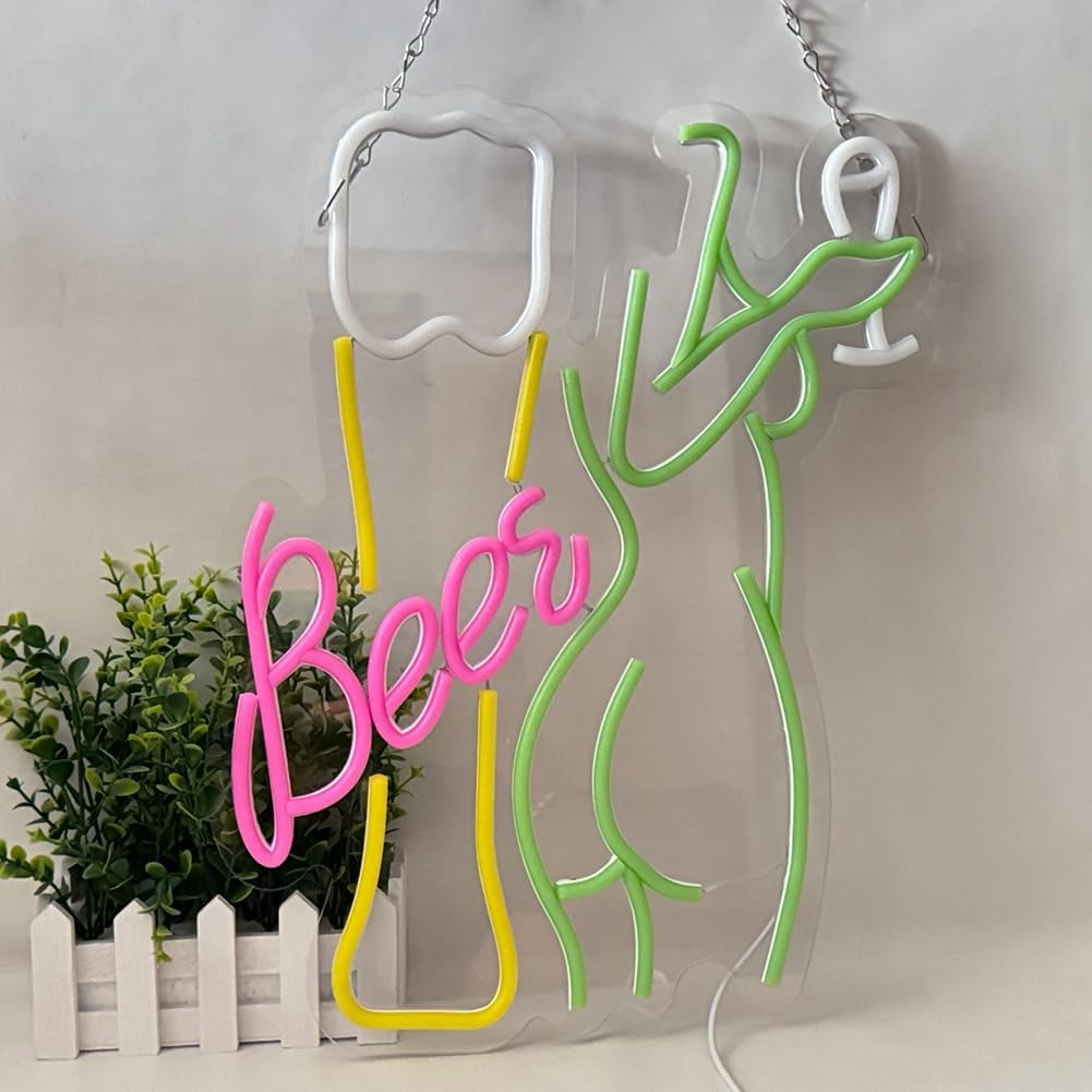 Beer Neon Sign Women's Body Ne - Wine In Beer Store recensione e prezzo