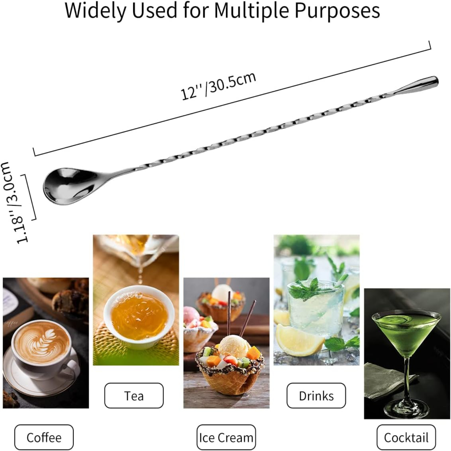 Cocktail Spoon Set of 2 - 12 I - Wine X Beer recensione e prezzo