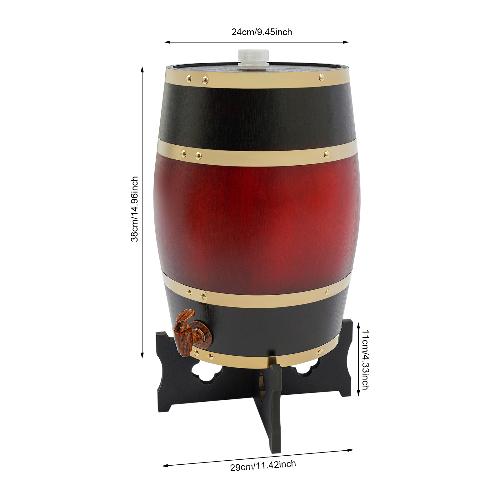 Wine Red Wine Barrel, 15L Wood - Wine In Beer Store recensione e prezzo