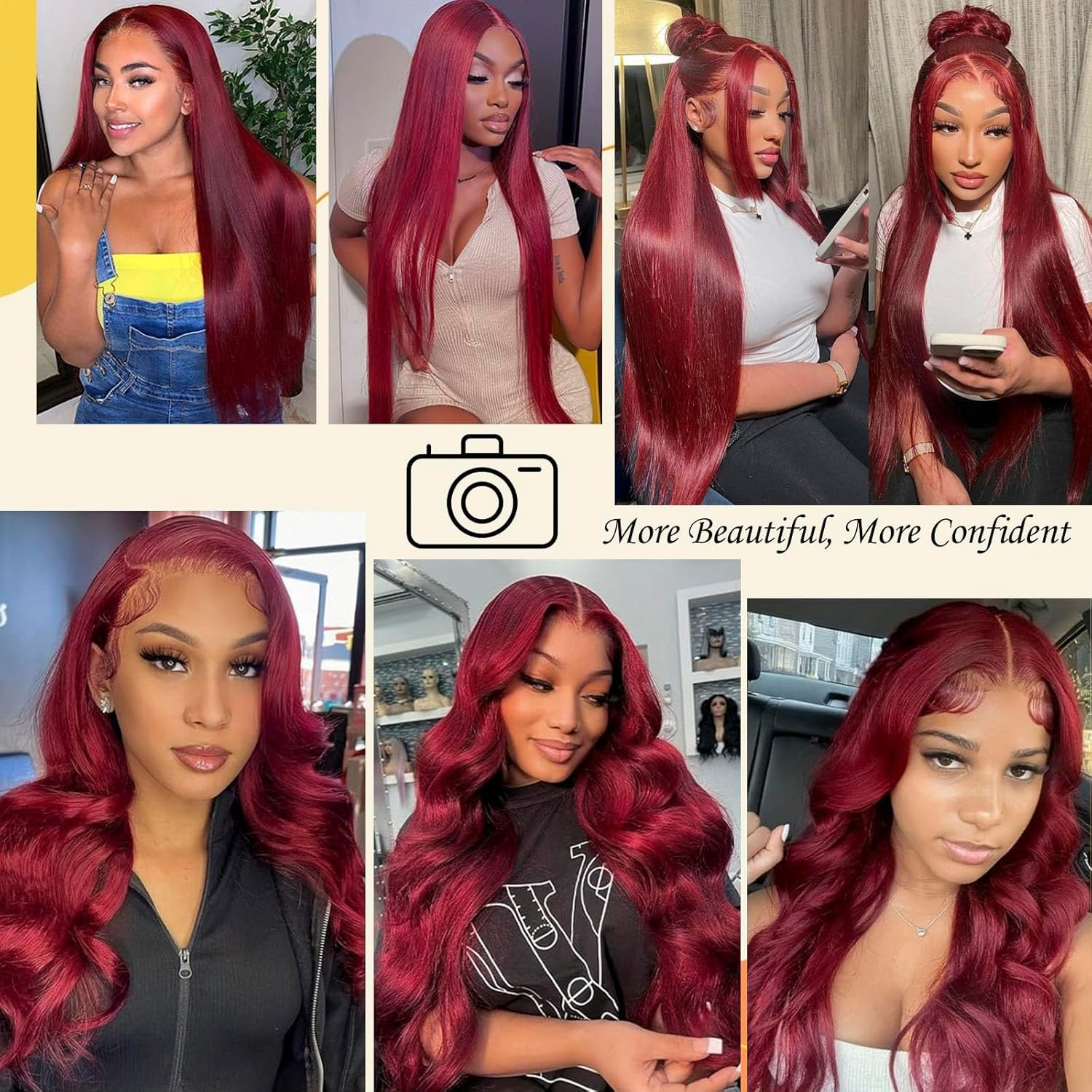 99j Burgundy Lace Front Wig Hu - Wine & Beer Unlimited Spirits Photos recensione e prezzo