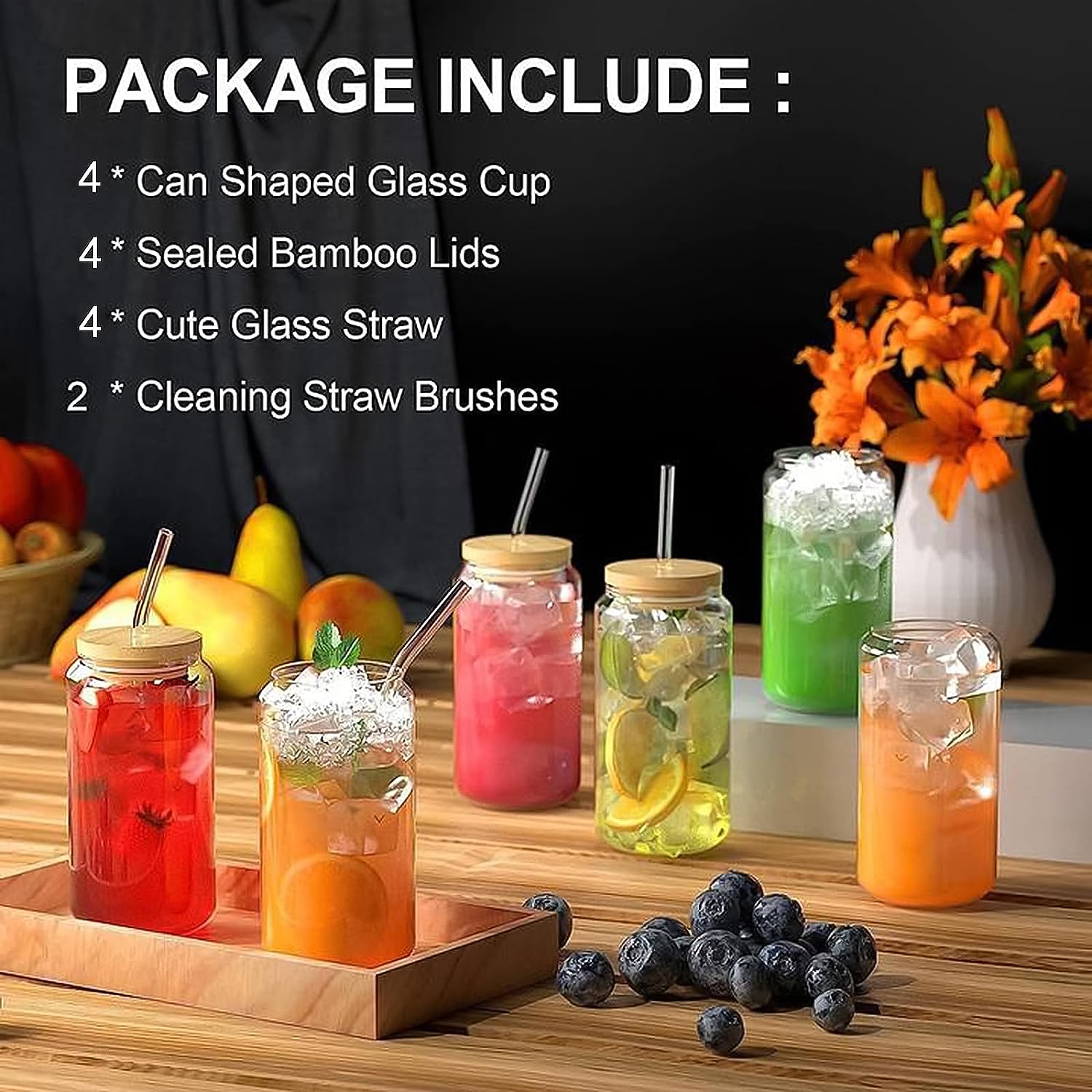 18.6oz 540ML Drinking Glasses  - Wine Beer Coffee Drink recensione e prezzo